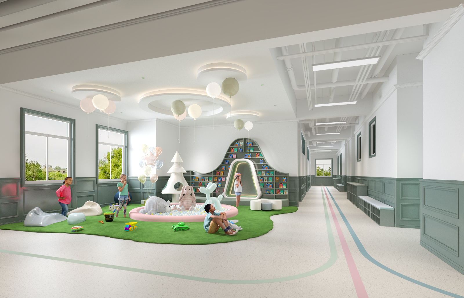 幼儿园设计装修可以让儿童在属于自己的空间快乐成长_华德装饰设计